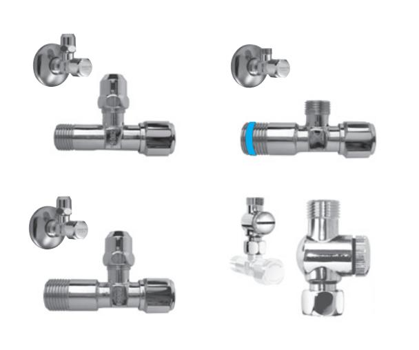 Valve With Filter 1//2x1//2/" 1//2x3//8/" 1//2x3//4/" with sieve and Rosette Valves